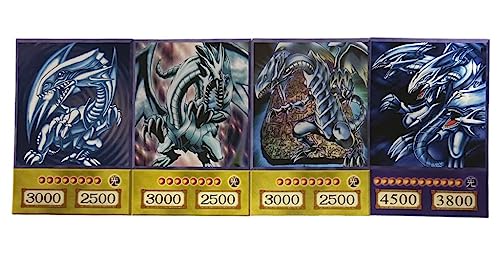 Kaiba-Set- 3 Blauäugige Weiße Drachen + 1 Blauäugiger Ultimativer Drache ORICA - Original Anime Karte - Alle Teile enthalten + Heartforcards Versandschutz von HEART FOR CARDS