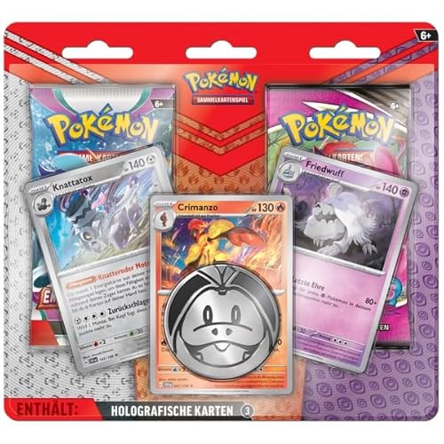 Knattatox, Crimanzo & Friedwuff 2-Pack Blister - Pokémon Enhanced | Deutsch + Mit Heartforcards® Versandschutz von HEART FOR CARDS