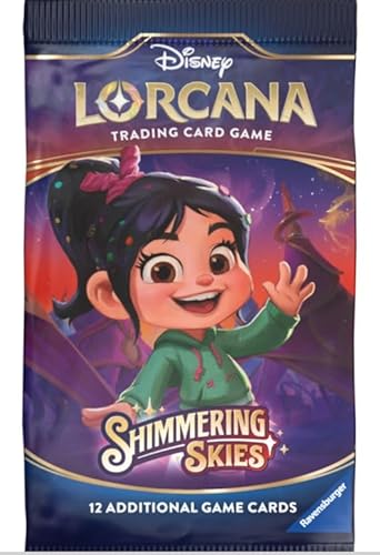 Lorcana - 1x Booster Shimmering Skies- mit 12 brandneuen Karten pro Booster - Englisch+ Heartforcards® Versandschutz von HEART FOR CARDS