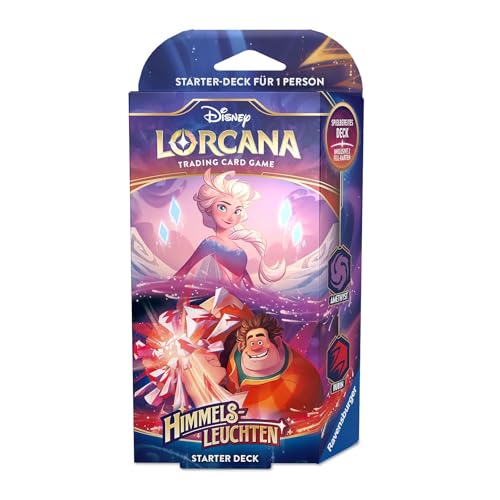 Lorcana Starter Deck Chapter 5: Himmels leuchten : Amethyst & Rubin - Deutsch + Heartforcards® Versandschutz von HEART FOR CARDS