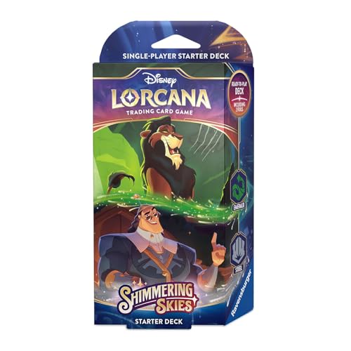 Lorcana Starter Deck Chapter 5: Shimmering Skies: Emerald & Steel - ENGLISCH + Heartforcards® Versandschutz von HEART FOR CARDS