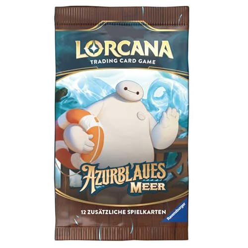 Lorcana TCG: Azurblaues Meer - 1x Booster (Chapter 6) DEUTSCH + Heartforcards® Versandschutz von HEART FOR CARDS