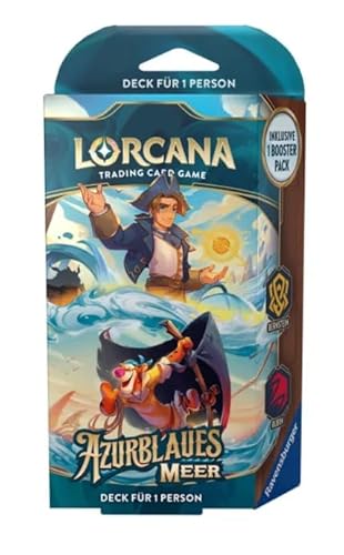 Lorcana TCG: Azurblaues Meer - Starter Deck DEUTSCH + Heartforcards® Versandschutz von HEART FOR CARDS