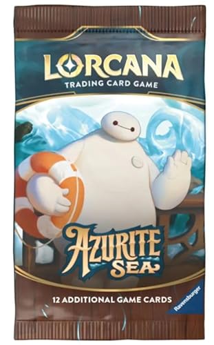 Lorcana TCG: Azurite Sea - 1x Booster (Chapter 6) ENGLISCH + Heartforcards® Versandschutz von HEART FOR CARDS