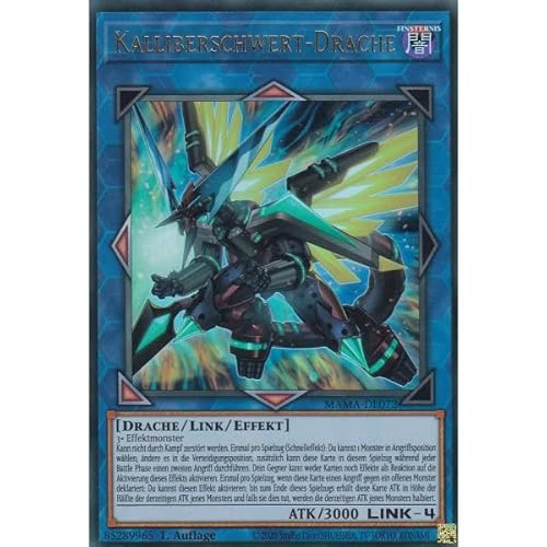 MAMA-DE072 - Kalliberschwert-Drache - Ultra Rare - Deutsch - Magnificent Mavens + Heartforcards ® Toploader von HEART FOR CARDS