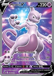 Mewtu V SWSH 229 - SWSH Black Star Promos - Deutsch + Heartforcards® Toploader von HEART FOR CARDS