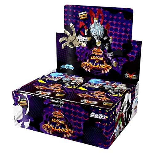 My Hero Academia CCG - Series 4: League of Villains Booster Display (24 Packs) - ENGLISCH + Heartforcards® Versandschutz von HEART FOR CARDS