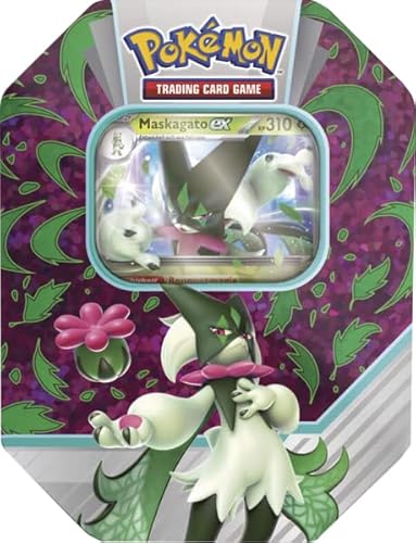 Neue PKM EX-Tins 2023 - Deutsch + Heartforcards® Versandschutz (Maskagato EX) von HEART FOR CARDS