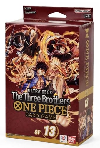 One Piece Card Game - The Three Brothers Ultra Starter Deck ST-13 - Englisch + Heartforcards® Versandschutz von HEART FOR CARDS