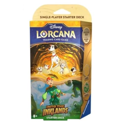 PRE-Order Disney LORCANA - INTO The INKLANDS Starter Deck - ENGLISCH + Heartforcards® Versandschutz (Amber/Emerald) von HEART FOR CARDS