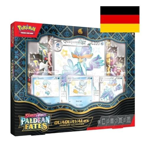 Paldeas Schicksale 4.5 - Quaquaval ex Premium Collection - mit 8 brandneuen Boostern und vielem mehr - DEUTSCH + Heartforcards® Versandschutz von HEART FOR CARDS