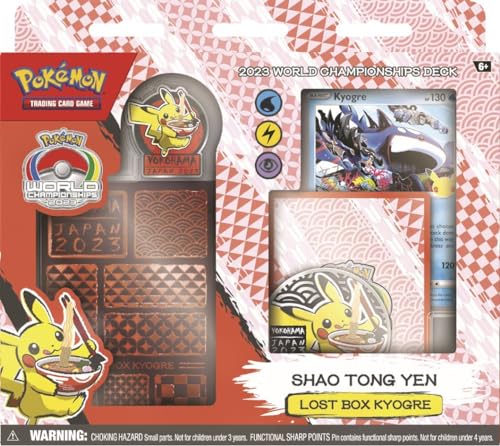 Pokeman 2023 Championship Deck - Komplettes Deck eines Weltmeisterschafts Halfinalisten - direkt spielbereit - ENGLISCH + Heartforcards® Versandschutz (Lost Box Kyogre) von HEART FOR CARDS