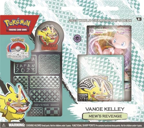 Pokeman 2023 Championship Deck - Komplettes Deck eines Weltmeisterschafts Halfinalisten - direkt spielbereit - ENGLISCH + Heartforcards® Versandschutz (Mew's Revenge) von HEART FOR CARDS