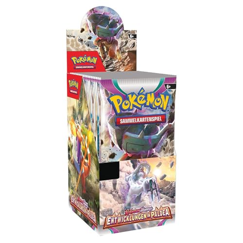 Pokémon Karmesin & Purpur – Entwicklungen in Paldea | 18er Display | 180 Karten | Deutsch | Mit Heartforcards® Versandschutz von HEART FOR CARDS