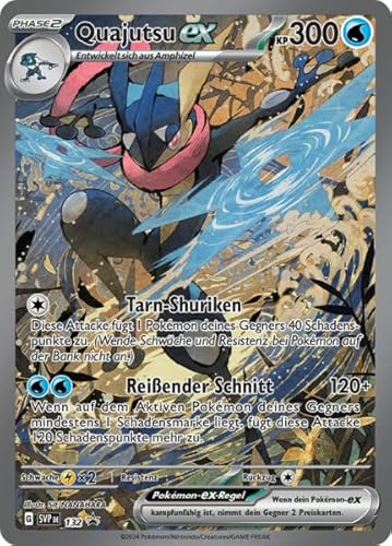 Pokémon Nebel der Sagen Spezial-Kollektion | Quajutsu ex Promo SVP132 | Deutsch + Heartforcards® Versandschutz von HEART FOR CARDS