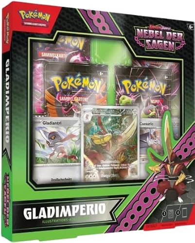 Pokemon Nebel der Sagen: Ex Illustration Kollektion - Gladimperio - Booster - mit 10 Karten pro Booster - DEUTSCH + Heartforcards® Versandschutz von HEART FOR CARDS