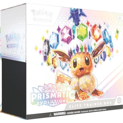 Prismatic Evolutions Pokémon Elite-Trainer Box KP8.5 ENGLISCH | 9 Boosterpacks + Exklusive Promo-Karte + Mit Heartforcards® Versandschutz von HEART FOR CARDS