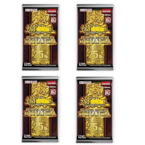 Quarter Century Bonanza - 4X Booster Pack ENGLISCH | 5 Karten pro Pack + Heartforcards® Versandschutz von HEART FOR CARDS