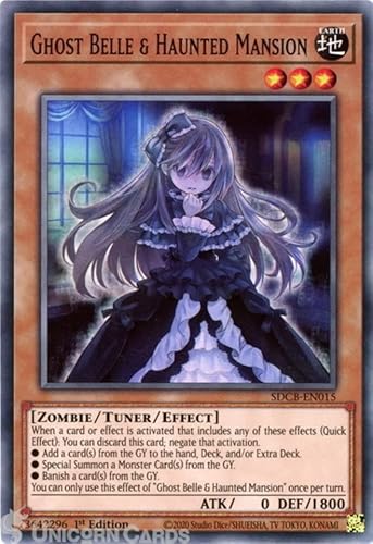 SDCB-EN015 - Ghost Belle & Haunted Mansion - English - Structure Deck: Legend of The Crystal Beasts + Heartforcards ® Toploader von HEART FOR CARDS