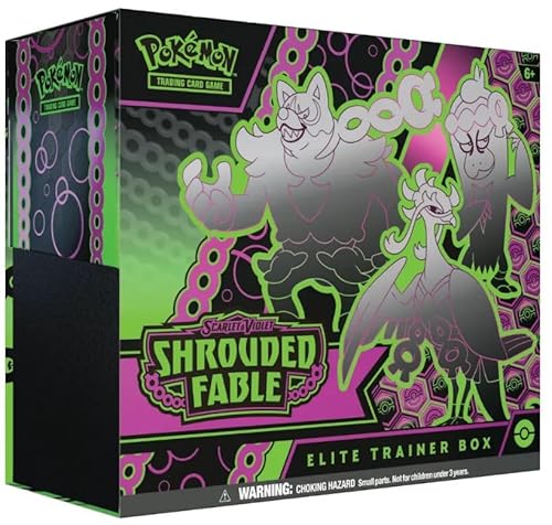 Scarlet & Violet: Shrouded Fable - SV6.5 - Elite Trainer Box - mit 9 Boosterpacks, 1 Full-Art Karte und vielem mehr - ENGLISCH + Heartforcards® Versandschutz von HEART FOR CARDS