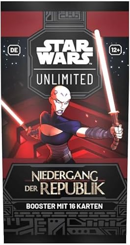 Star Wars Unlimited: Niedergang der Republik DEUTSCH | 1x Booster Packs + Heartforcards® Versandschutz von HEART FOR CARDS