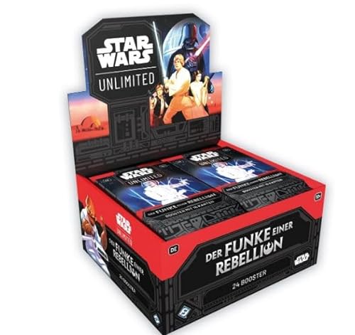 Star Wars: Unlimited - Der Funke Einer Rebellion - Display mit 24 Boostern a 16 Karten - DEUTSCH + Heartforcards® Versandschutz von HEART FOR CARDS