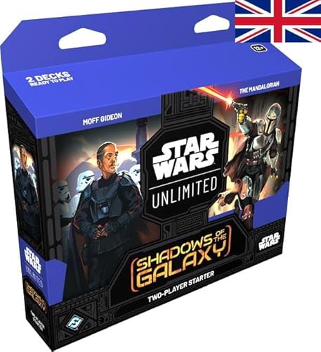 Star Wars: Unlimited – Shadow of The Galaxy - Two-Player-Starter Set - mit 2 spielbereiten Decks und vielem mehr - ENGLISCH + Heartforcards® Versandschutz von HEART FOR CARDS