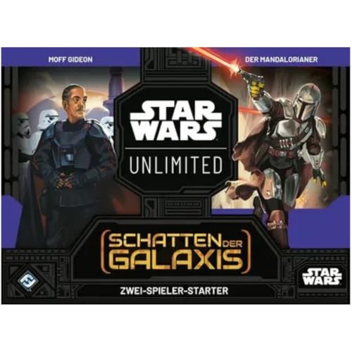 Star Wars: Unlimited – Schatten der Galaxis - 2-Spieler-Starter Set - mit 2 spielbereiten Decks und vielem mehr - DEUTSCH + Heartforcards® Versandschutz von HEART FOR CARDS