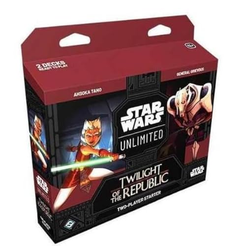 Star Wars: Unlimited Twilight of The Republic | Zwei Spieler Starter Deck ENGLISCH + Heartforcards® Versandschutz von HEART FOR CARDS