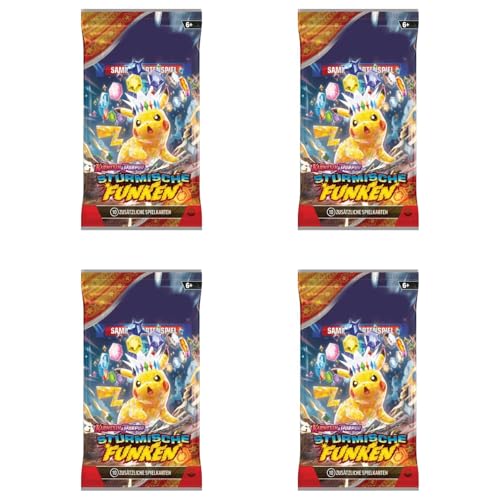 Stürmische Funken Booster | 4X Booster Pack DEUTSCH + Heartforcards® Versandschutz von HEART FOR CARDS