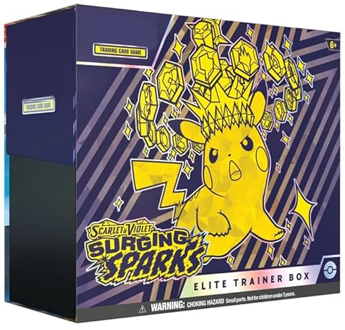 Surging Sparks Elite Trainer Box ENGLISCH | Karmesin & Purpur + Heartforcards® Versandschutz von HEART FOR CARDS