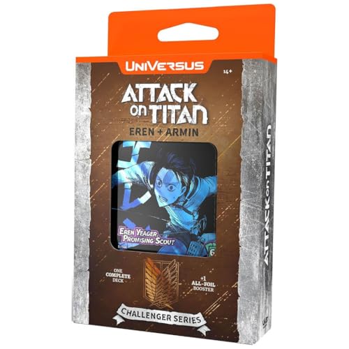 Universus CCG - Attack on Titan - Battle for Humanity - Challenger Series Deck Eren/Armin + Heartforcards Versandschutz von HEART FOR CARDS