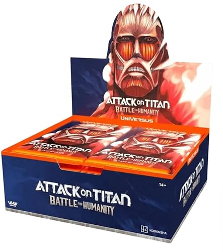 Universus CCG: Attack on Titan Battle for Humanity Booster Display (24 Packs) - Englisch + Heartforcards Versandschutz von HEART FOR CARDS