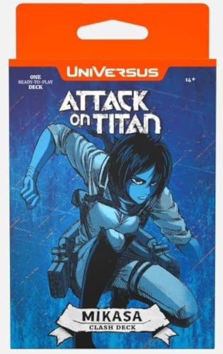 Universus CCG: Attack on Titan Battle for Humanity Clash Deck Levi/Mikasa + Heartforcards Versandschutz (Mikasa) von HEART FOR CARDS