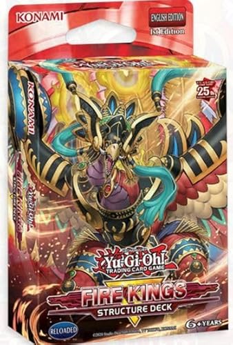 YGO: Structure Deck - Fire Kings - ENGLISCH + Heartforcards® Versandschutz von HEART FOR CARDS