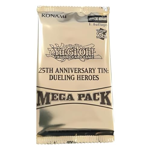 Yu-Gi-Oh! TCG - Special Booster - 2023: 25th Anniversary Tin: Dueling Heroes - 1 Booster a 9 Karten - DEUTSCH + Heartforcards® Versandschutz von HEART FOR CARDS