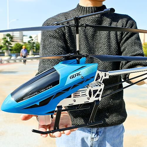HEBXMF RC-Flugzeug, 2,4 GHz, elektrisches RC-Flugzeug, 72 cm großer ferngesteuerter Hubschrauber mit Kamera, sturzsicheres RC-Flugzeug aus Legierung für Anfänger und Erwachsene, Drohnenspielzeug, Gesc von HEBXMF