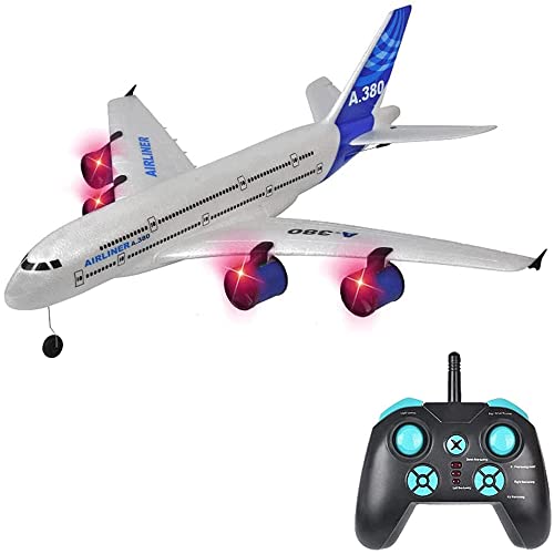 HEBXMF RC Flugzeug 787 A380 Verkehrsflugzeug Modell Vier Motor RC Flugzeug 2,4 GHz EPP Fernbedienung Flugzeug Fallsicher RC Flugzeug Drohne Spielzeug für Anfänger Jungen Fliegen Spielzeug Geschenke von HEBXMF