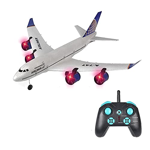 HEBXMF RC Flugzeug 787 A380 Verkehrsflugzeug Modell Vier Motor RC Flugzeug 2,4 GHz EPP Fernbedienung Flugzeug Fallsicher RC Flugzeug Drohne Spielzeug für Anfänger Jungen Fliegen Spielzeug Geschenke von HEBXMF