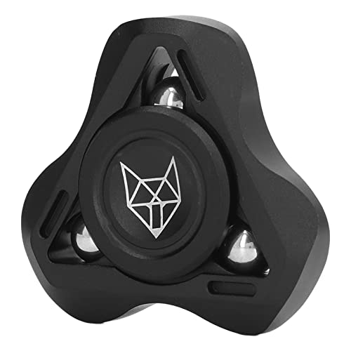 HEEPDD Fidget-Handspielzeug, Sensorisches Fidget-Rotationsspielzeug aus Metall für ADHS (Schwarz) von HEEPDD