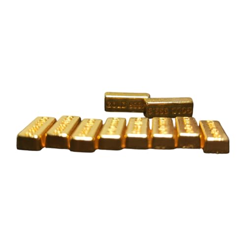 HEEZOU Packung Von 10 Miniaturgold Ziegel Replikationen Für 1/12 Skala Dollhouses Szene Metall Sammlerdekorationen Miniatur Gold Model Spielzeug HEEZOU Packung Von 10 Miniaturgold Ziegel Replikationen Für 1/12 Skala Dollhouses Szene Metall Sammlerdekorationen Miniatur Gold Model Spielzeug von HEEZOU