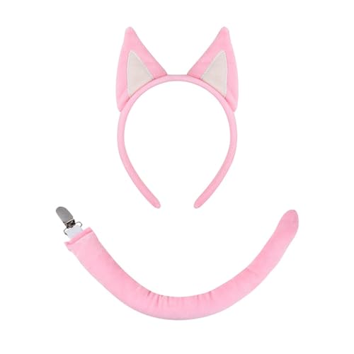 HEEZOU Soft Plüsch Tierische Ohrstirnbänder Heck Cosplay Accessoires Für Geburtstagsfeiern Halloween Kostüme Und Weihnachtsgeschenke von HEEZOU