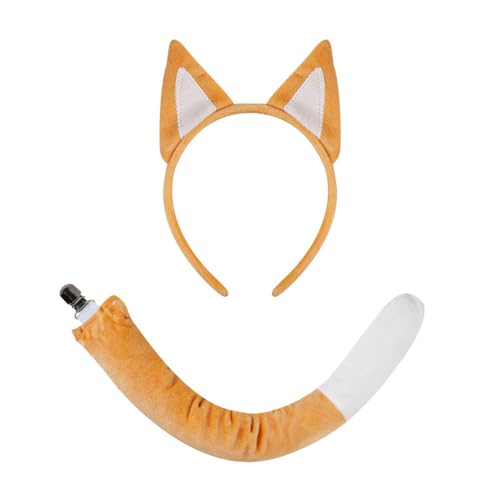 HEEZOU Soft Plüsch Tierische Ohrstirnbänder Heck Cosplay Accessoires Für Geburtstagsfeiern Halloween Kostüme Und Weihnachtsgeschenke von HEEZOU