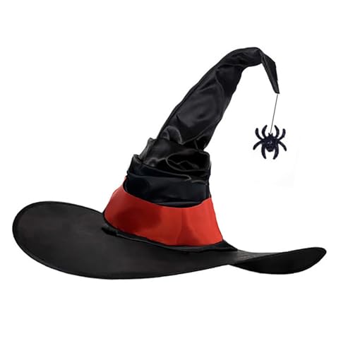 HEEZOU Spinnen Charm Hexenhut Halloween Kostüm Zubehör Für Halloween Party Spinnen Kopfbedeckung Für Maskerade von HEEZOU