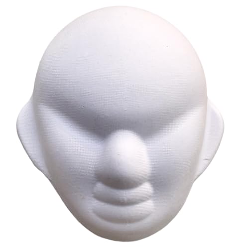 HEEZOU Weiße Handwerksmaske Papier Cosplays Maske Weiße Maske Leere Farbe Maske Leere Kostümmaske Full Face Lackierbar von HEEZOU