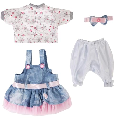 HEHUZY Reborn Puppenkleidung – 20-22 Zoll Babypuppen-Set mit Kleidung und Accessoires für Mädchen von HEHUZY