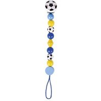 HEIMESS 763600 Schnullerkette Fußball, blau von HEIMESS