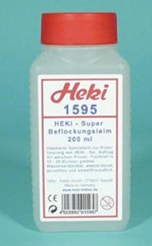 Heki 1595 Flockkleber, Kapazität 200 Mililiter, Mehrfarbig von HEKI