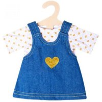 HELESS 2052 Puppen-Jeanskleid Goldstück mit T-Shirt, Gr. 35-45 cm von HELESS