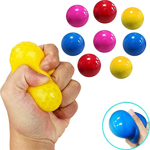 Glorbs Bälle, an die Wand Geklebte Bälle, Dekompressionsball, Wandsauger, Dekompressionsspielzeug, Im Dunkeln Leuchtende, Klebrige Stressbälle, 8 Stück (8 PCS) von HELEVIA